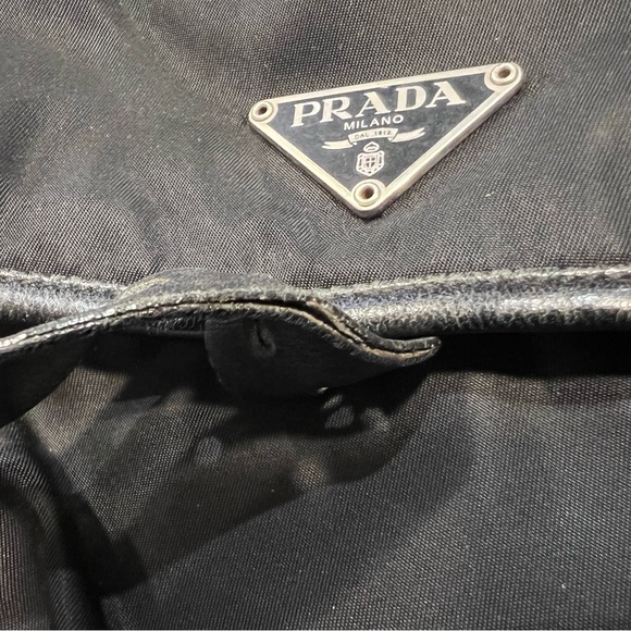 Prada Vela Small Shoulder Bag in Nero (black) - Authentic - Picture 9 of 10